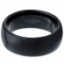 Black Dome Tungsten Wedding Band 8 mm